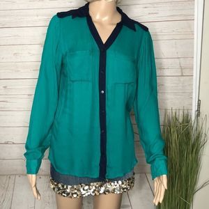 A.n.a button down blouse szS